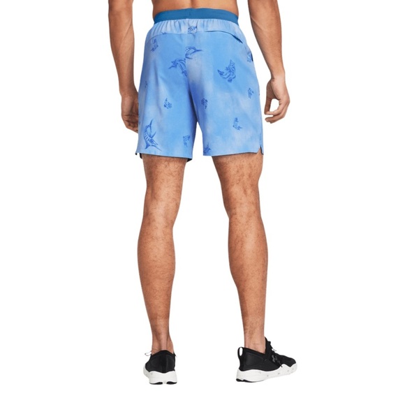 UNDER ARMOUR • Viral Blue Celeste Shorebreak Board Short Swim Fish Surf Beach - Picture 6 of 8